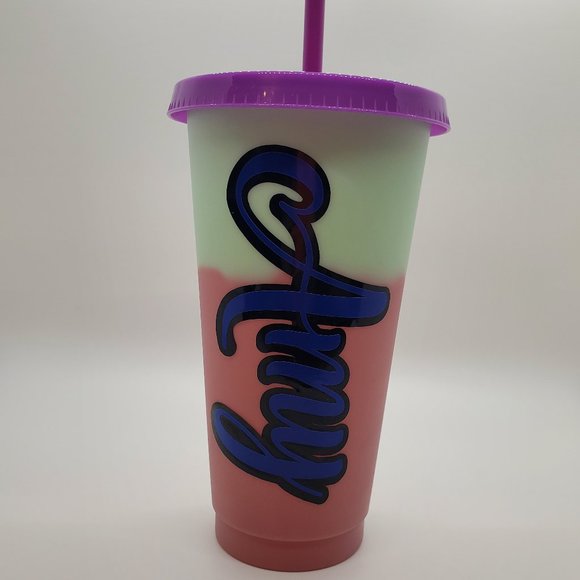 Custom Name 24oz Color Change Tumbler - Picture 1 of 7